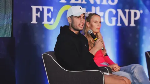 Carlos Alcaraz previo al Tennis Fest GNP 2023: 'Para mí es una alegría formar parte de este evento'