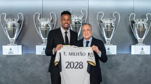 Real Madrid renueva a Eder Militao hasta 2028