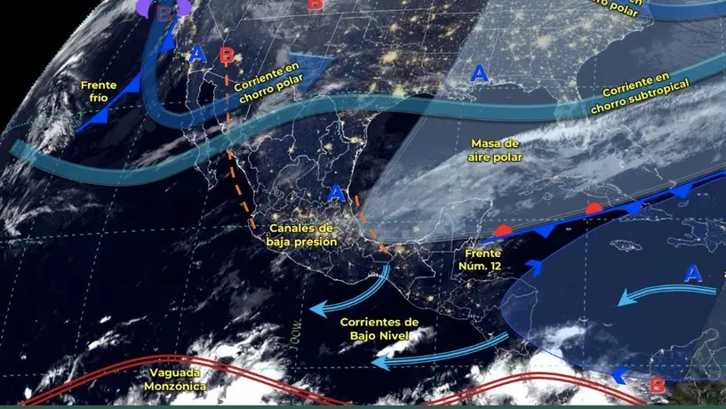 Servicio Meteorológico Nacional confirmó la entrada del frente frío Nº 13