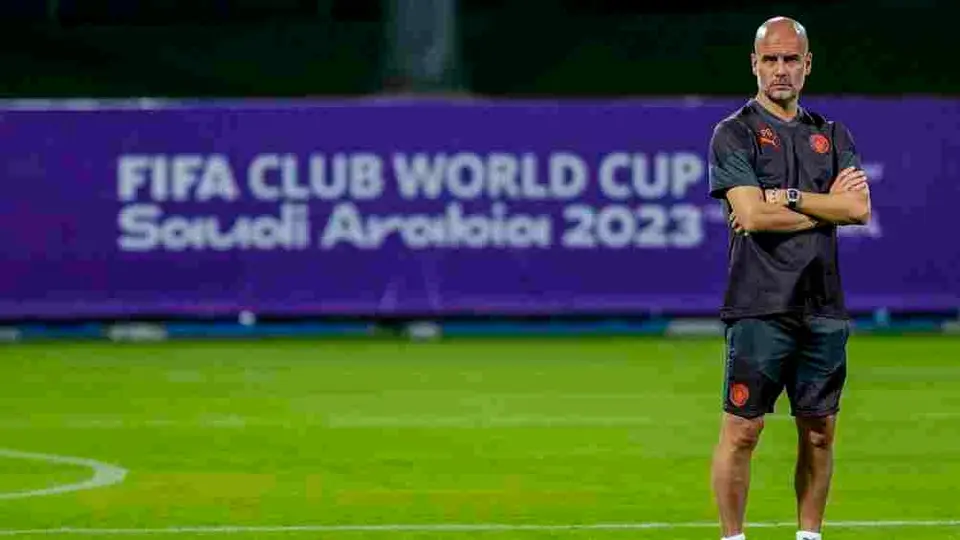 ¡Siempre atento! El gesto de Guardiola con Walker previo a la Final del Mundial de Clubes