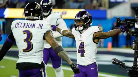¡Siuuuuu! Los Baltimore Ravens festejaron como Cristiano Ronaldo