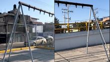 En Ecatepec se roban columpios a dos días de instalarlos: “Hijos de su…”
