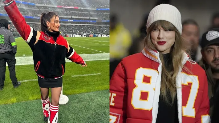 NFL: Kristin Juszczyk, que diseñó chamarra de Taylor Swift, recibió licencia para comercializar su marca