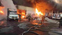 Bodega de Gamesa y Sabritas se incendió en San José Los Cerritos, Puebla