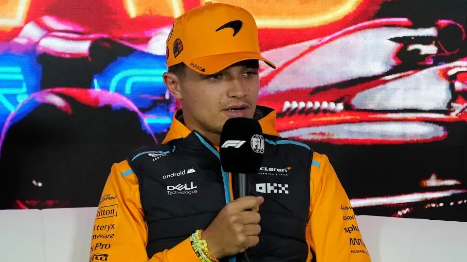 Lando Norris abandonó el GP de Las Vegas tras un choque fuerte con la barrera