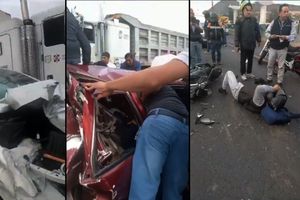 Reportan accidente en la autopista México-Puebla; hay 16 personas heridas