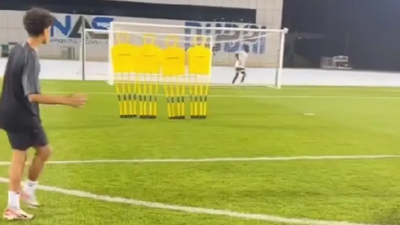 ¡De tal palo, tal astilla! Cristiano Ronaldo Jr. se luce con golazo de tiro libre