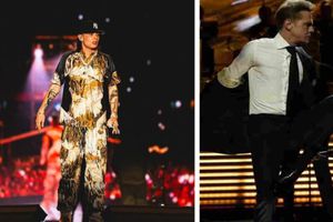 ¡Conoce a su ídolo! Peso Pluma acude al concierto de Luis Miguel en la Arena CDMX