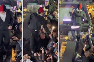 ¡Tranquilo, viejo! Peso Pluma agrede a fanático en pleno concierto en Texas