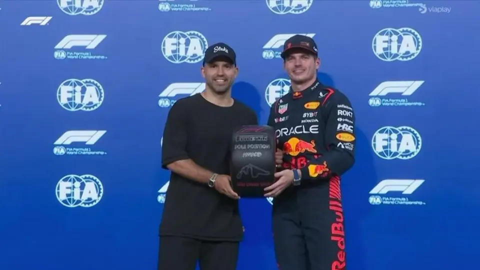 F1: 'Kun' Agüero se roba el show en la calificación del Gran Premio de Abu Dhabi