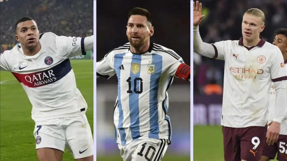 Lionel Messi, Erling Haaland y Kylian Mbappé, finalistas para el premio The Best
