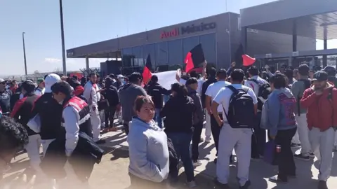 Audi en Puebla: En huelga; por día dejarían de hacer mas de 700 vehículos