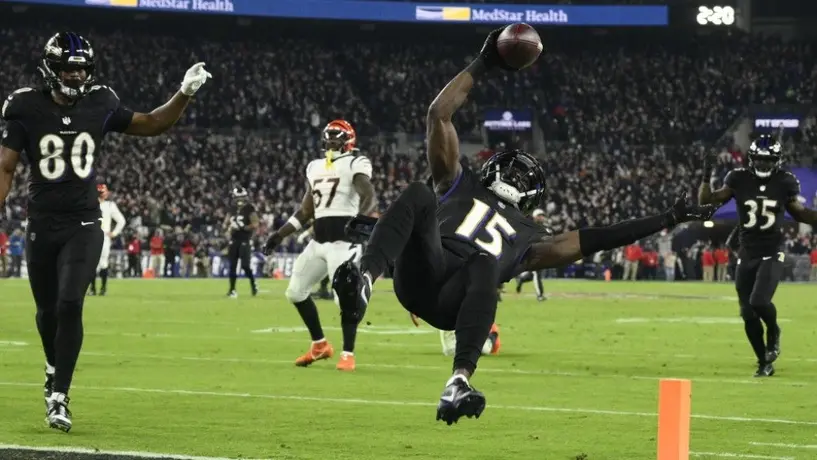 NFL: Ravens derrotan 34-20 a Bengals, que pierden a Burrow por lesión