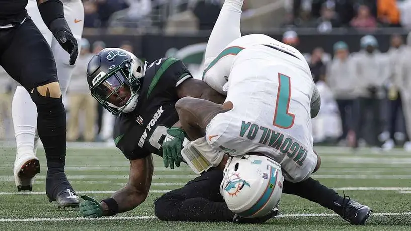 ¿Otra lesión? Tua Tagovailoa sufre un escalofriante corte contra los Jets