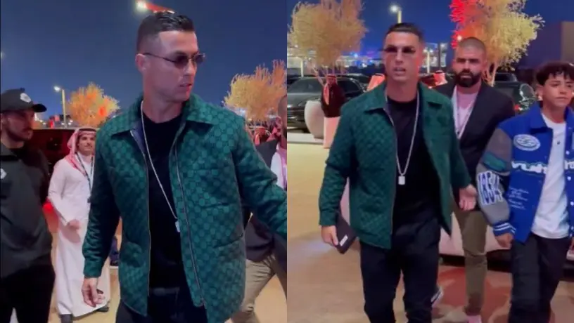 ¡Invitado de lujo! Cristiano Ronaldo asiste a pelea Joshua vs Wallin en Arabia Saudita