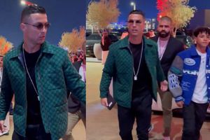 ¡Invitado de lujo! Cristiano Ronaldo asiste a pelea Joshua vs Wallin en Arabia Saudita