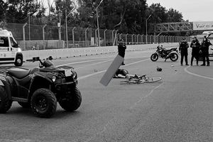 Atropellan a ciclista dentro del Autódromo Hermanos Rodríguez