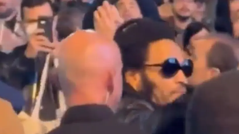 ¡Modo fan! Lenny Kravitz asiste al concierto de Paul McCartney en el Foro sol