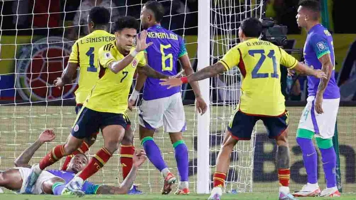 Brasil cayó ante Colombia y suma dos derrotas seguidas por primeras vez en eliminatorias