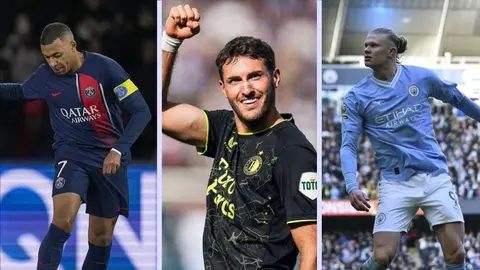 UEFA incluye a Santi Giménez en la élite de Europa y Champions League junto con Mbappé y Haaland