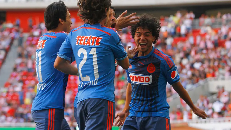 Giovani Hernández festeja gol ante León en el Clausura 2014 | Imago7