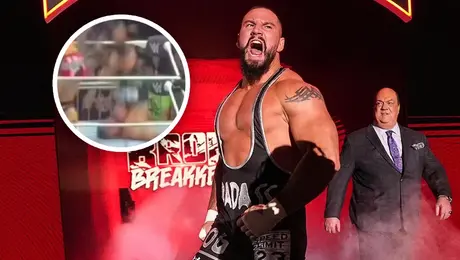 VIDEO: así fue la impactante caída de Bron Breakker