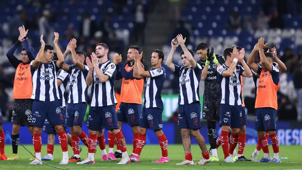 Jugadores de Rayados tras victoria ante Pachuca | IMAGO7