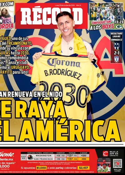 Portada RÉCORD 19 de octubre de 2026