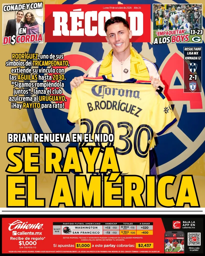 Portada RÉCORD 19 de octubre de 2026