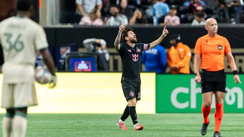 Lionel Messi en celebración con Inter Miami | AP