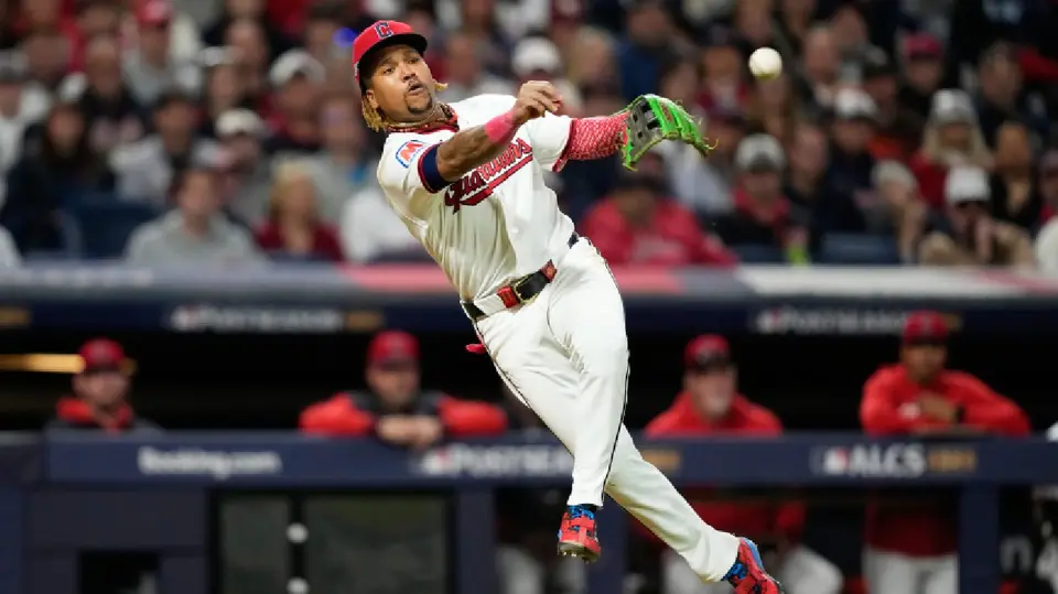 José Ramírez, tercera base de los Cleveland Guardians | AP