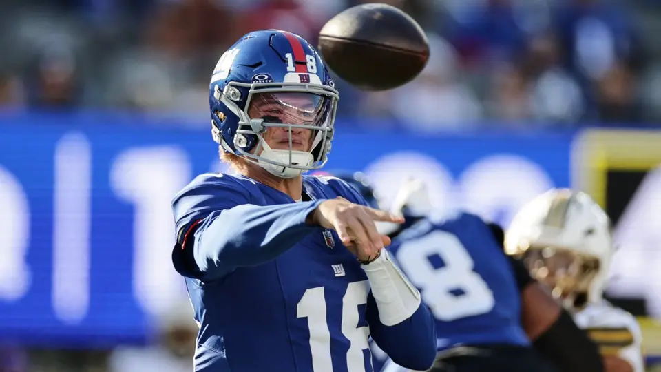 JJ McCarthy en el partido de Giants contra Siants en la Temporada 2026 de la NFL | AP
