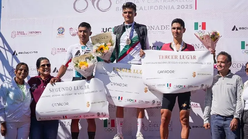 Isaac del Toro brilla en casa y conquista contrarreloj del Campeonato Nacional de Ciclismo 2025