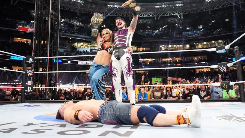 Liv Morgan y Dominik Mysterio se burlan de John Cena tras su derrota en Survivor Series