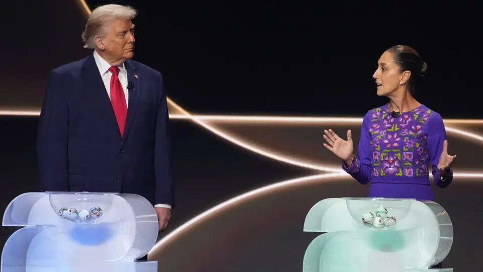Mundial 2026: Sheinbaum presume raíces del futbol mexicano, Trump recuerda a Pelé y Carney no habló