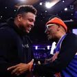 Ronaldo Nazario y Spike Lee se reúnen en juego de los New York Knicks