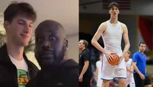Ni Shaq lo esperaba: Olivier Rioux, el adolescente más alto del mundo, sorprende a Shaquille O'Neal