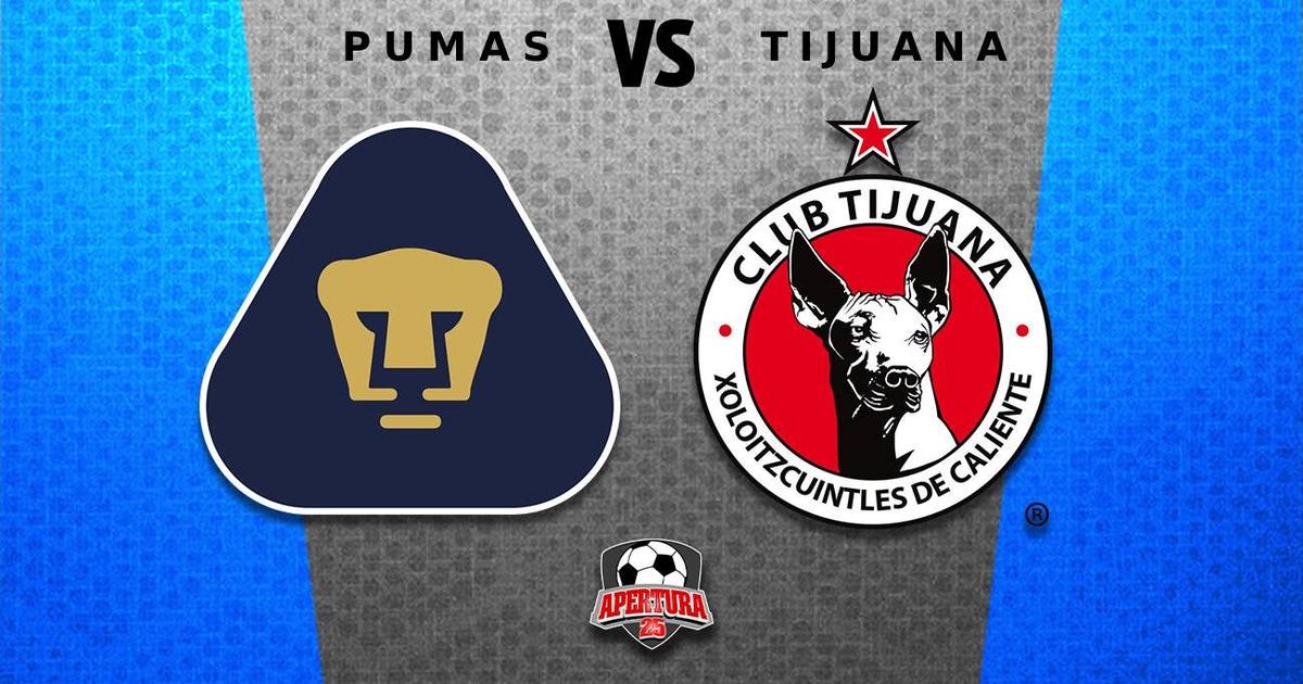 Pumas vs Tijuana EN VIVO Liga MX Apertura 2025 Jornada 16 | RÉCORD
