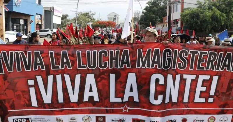 La CNTE busca que el Gobierno federal haga caso a sus peticiones laborales. / Redes Sociales