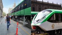 VIDEO / Santa llegó sobre rieles: los nuevos trenes para el Metro de Nuevo León ya están aquí