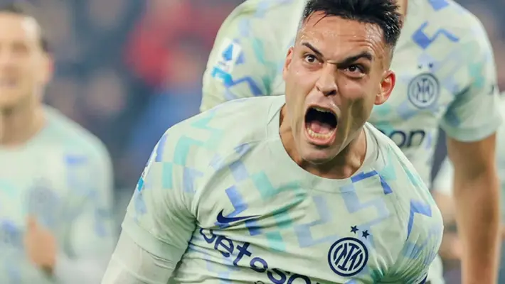 Inter vence 2-1 al Genoa y se adueña del liderato de la Serie A