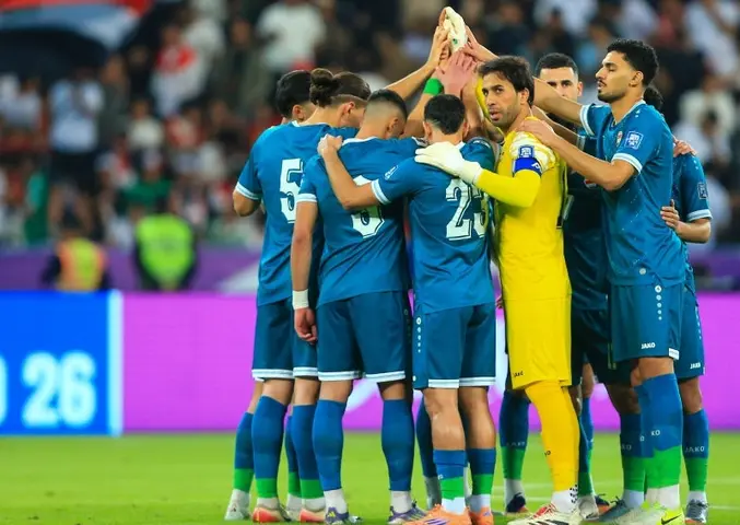 Jugadores de la Selección de Iraq en el partido ante Emiratos Árabes Unidos | X: @IraqNT_EN