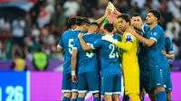 Jugadores de la Selección de Iraq en el partido ante Emiratos Árabes Unidos | X: @IraqNT_EN