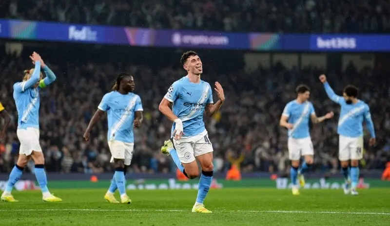 Foden en celebración con Manchester City | AP