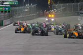 ¡Locura en Las Vegas! Bortoleto provoca choque y Lando Norris cae ante Verstappen