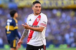 Juanfer Quintero, futbolista de River Plate, se encara con periodista después del Superclásico