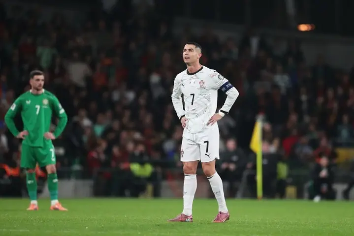 Cristiano Ronaldo tras ser expulsado contra Irlanda | AP
