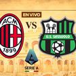 AC Milan vs Sassuolo EN VIVO Serie A Jornada 15