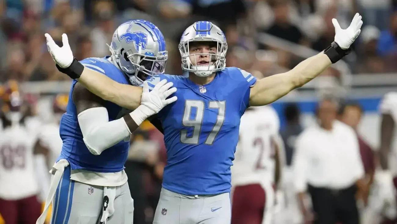 Aidan Hutchinson, defensivo de los Detroit Lions | AP