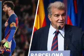 Joan Laporta acerca de que el Camp Nou lleve el nombre de Messi: "Lo hemos comentado"